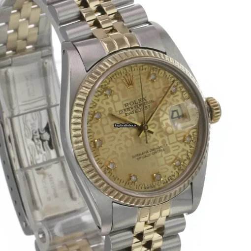 Aaa Replica Rolex Datejust 16013 Caliber 3035 Automatic Movement 36mm Gold/steel Case Mens/unisex Watch - Image 4