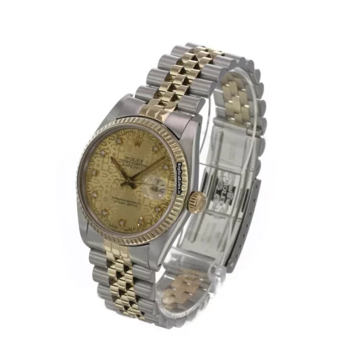 Aaa Replica Rolex Datejust 16013 Caliber 3035 Automatic Movement 36mm Gold/steel Case Mens/unisex Watch - Image 5