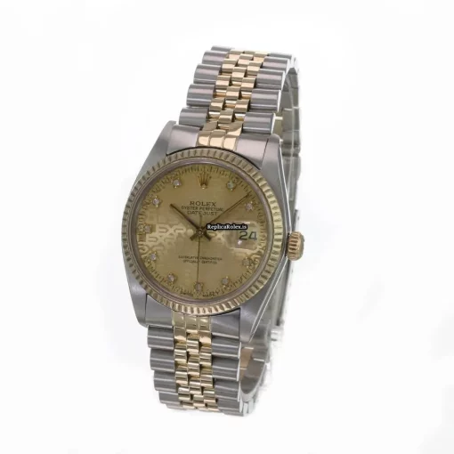 Aaa Replica Rolex Datejust 16013 Caliber 3035 Automatic Movement 36mm Gold/steel Case Mens/unisex Watch - Image 6
