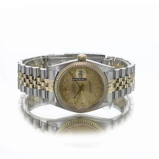 Aaa Replica Rolex Datejust 16013 Caliber 3035 Automatic Movement 36mm Gold/steel Case Mens/unisex Watch - Image 9