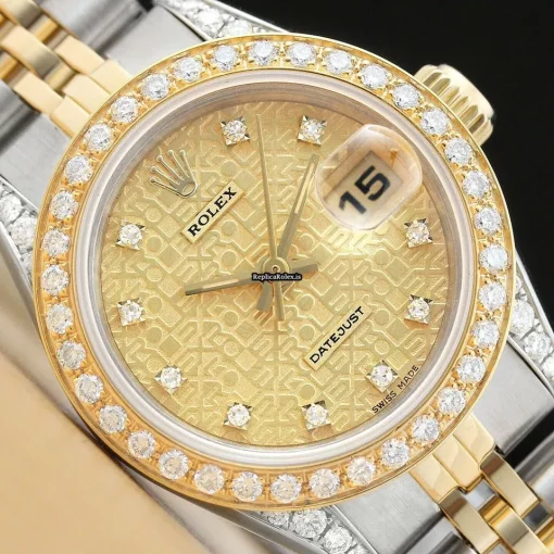 Lovely Imitation Rolex Lady-datejust 69173 Caliber 2135 Automatic Movement 26mm Steel Case Womens Watch