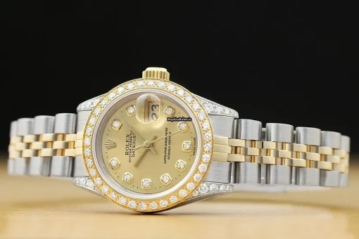 Wholesale Fake Rolex Lady-datejust 69173 Caliber 2135 Automatic Movement 26mm Steel Case Womens Watch - Image 2