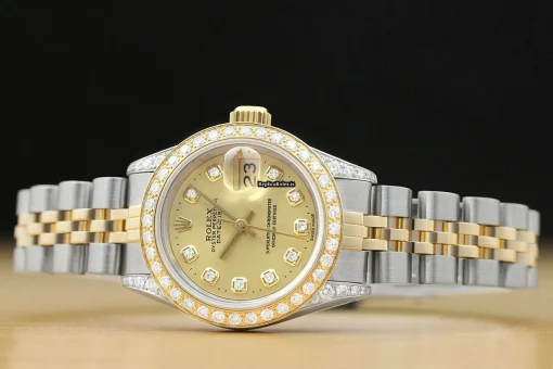 Wholesale Fake Rolex Lady-datejust 69173 Caliber 2135 Automatic Movement 26mm Steel Case Womens Watch - Image 3