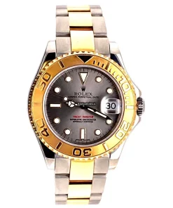 Amazing Fake Rolex Yacht-master 168623 Caliber 2235 Automatic Movement 35mm Gold/steel Case Mens/unisex Watch