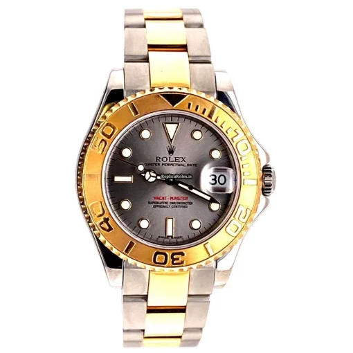 Amazing Fake Rolex Yacht-master 168623 Caliber 2235 Automatic Movement 35mm Gold/steel Case Mens/unisex Watch