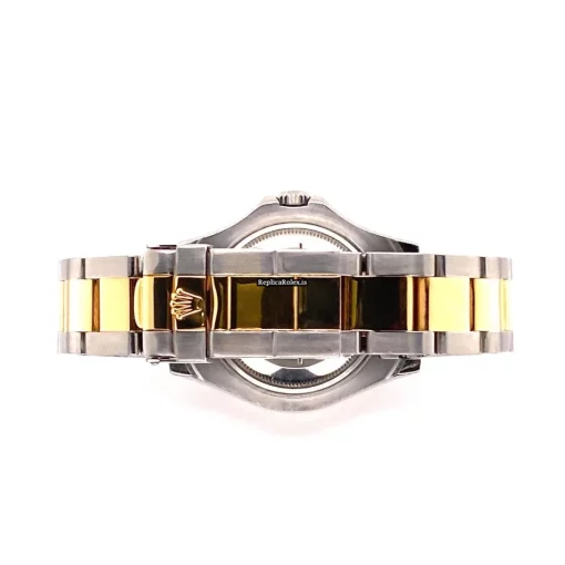 Amazing Fake Rolex Yacht-master 168623 Caliber 2235 Automatic Movement 35mm Gold/steel Case Mens/unisex Watch - Image 4