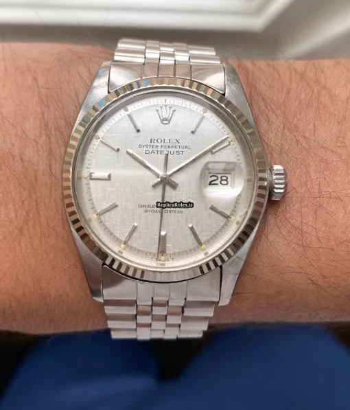 Cool Clone Rolex Datejust 1601 Caliber 1570 Automatic Movement 36mm Steel Case Mens/unisex Watch - Image 9