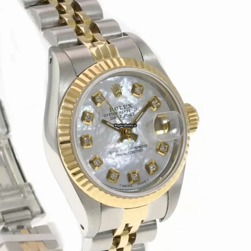 Nice Copies Rolex Lady-datejust 69173 Caliber 2135 Automatic Movement 26mm Gold/steel Case Womens Watch - Image 5