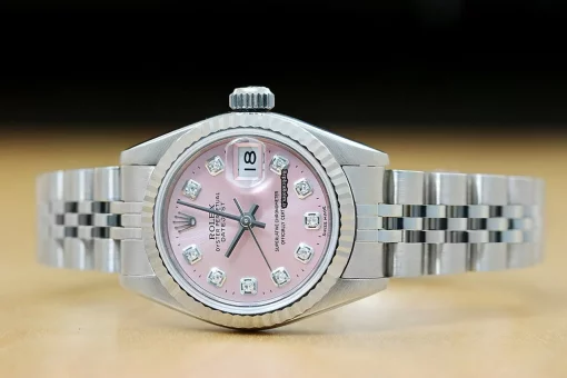 Remarkable Replica Rolex Lady-datejust 69174 Caliber 2135 Automatic Movement 26mm Steel Case Womens Watch - Image 3