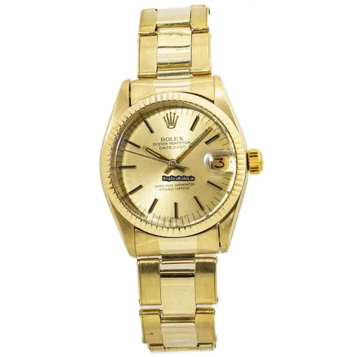 Lovely Replica Rolex Datejust 6827 Automatic Movement 31mm Yellow Gold Case Mens/unisex Watch