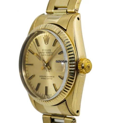 Lovely Replica Rolex Datejust 6827 Automatic Movement 31mm Yellow Gold Case Mens/unisex Watch - Image 3