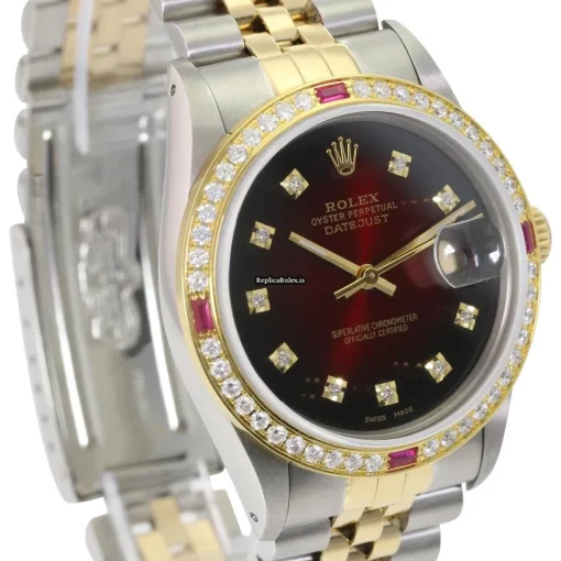 Stylish Fake Rolex Datejust 16233 Caliber 3035 Automatic Movement 36mm Gold/steel Case Mens/unisex Watch - Image 2