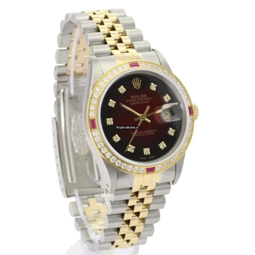 Stylish Fake Rolex Datejust 16233 Caliber 3035 Automatic Movement 36mm Gold/steel Case Mens/unisex Watch - Image 5
