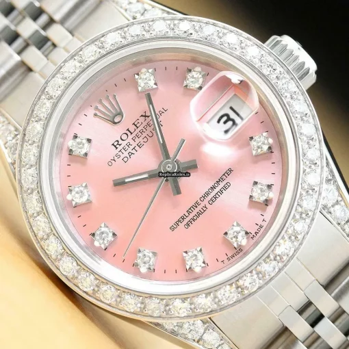 Distinctive Fake Rolex Lady-datejust 69174 Caliber 2135 Automatic Movement 26mm Steel Case Womens Watch