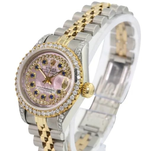 Fine Imitation Rolex Lady-datejust 69173 Caliber 2135 Automatic Movement 26mm Gold/steel Case Womens Watch - Image 2