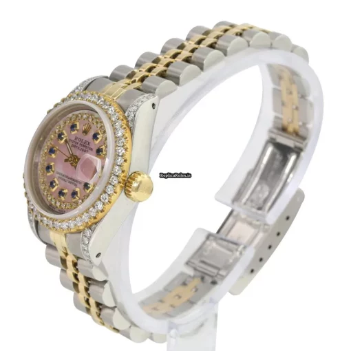 Fine Imitation Rolex Lady-datejust 69173 Caliber 2135 Automatic Movement 26mm Gold/steel Case Womens Watch - Image 9