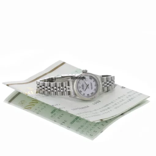 Durable Replica Rolex Lady-datejust 69174 Caliber 2135 Automatic Movement 26mm Steel Case Womens Watch - Image 12