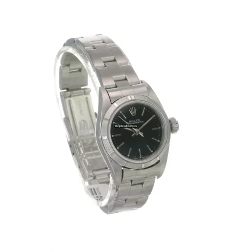 Cheap Fake Rolex Oyster Perpetual 67230 Caliber 2130 Automatic Movement 26mm Steel Case Womens Watch - Image 7