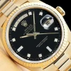 Defect Fake Rolex Day-date 36 18238 Caliber 3155 Automatic Movement 36mm Yellow Gold Case Mens/unisex Watch