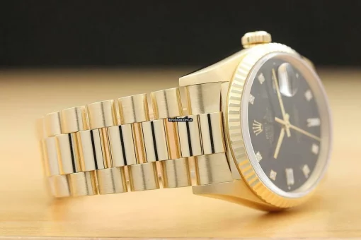 Defect Fake Rolex Day-date 36 18238 Caliber 3155 Automatic Movement 36mm Yellow Gold Case Mens/unisex Watch - Image 8