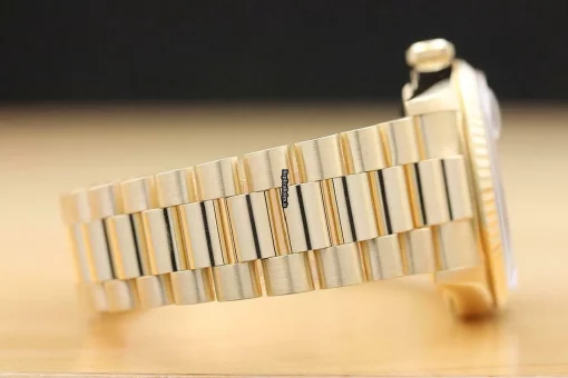 Defect Fake Rolex Day-date 36 18238 Caliber 3155 Automatic Movement 36mm Yellow Gold Case Mens/unisex Watch - Image 9