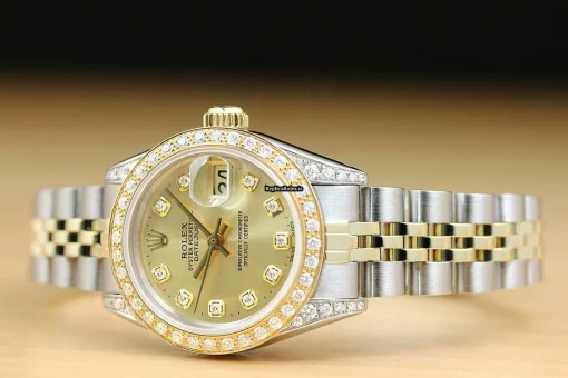 Quality Fakes Rolex Lady-datejust 6917 Caliber 2030 Automatic Movement 26mm Steel Case Womens Watch - Image 2