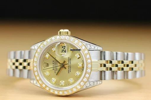 Quality Fakes Rolex Lady-datejust 6917 Caliber 2030 Automatic Movement 26mm Steel Case Womens Watch - Image 3
