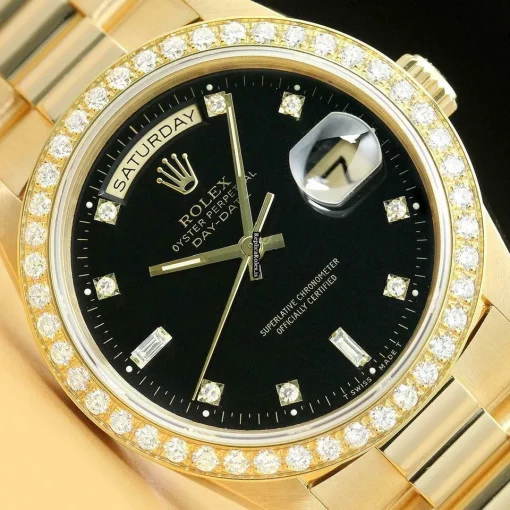 Remarkable Replica Rolex Day-date 36 18238 Caliber 3155 Automatic Movement 36mm Yellow Gold Case Mens/unisex Watch