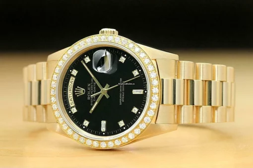 Remarkable Replica Rolex Day-date 36 18238 Caliber 3155 Automatic Movement 36mm Yellow Gold Case Mens/unisex Watch - Image 2