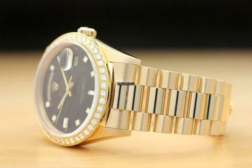 Remarkable Replica Rolex Day-date 36 18238 Caliber 3155 Automatic Movement 36mm Yellow Gold Case Mens/unisex Watch - Image 4