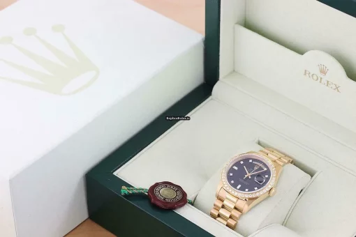 Remarkable Replica Rolex Day-date 36 18238 Caliber 3155 Automatic Movement 36mm Yellow Gold Case Mens/unisex Watch - Image 6