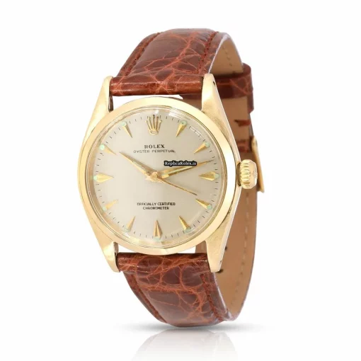 Cool Replica Rolex Oyster Perpetual 6548 Automatic Movement 30mm Yellow Gold Case Mens/unisex Watch