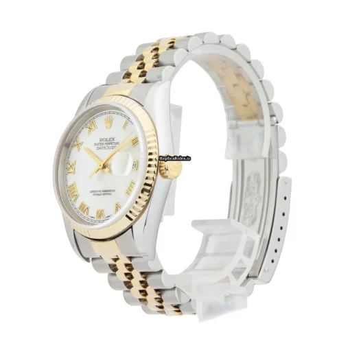 Fabulous Replica Rolex Datejust 16233 Caliber 3135 Automatic Movement 36mm Gold/steel Case Mens/unisex Watch - Image 2