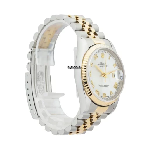 Fabulous Replica Rolex Datejust 16233 Caliber 3135 Automatic Movement 36mm Gold/steel Case Mens/unisex Watch - Image 6