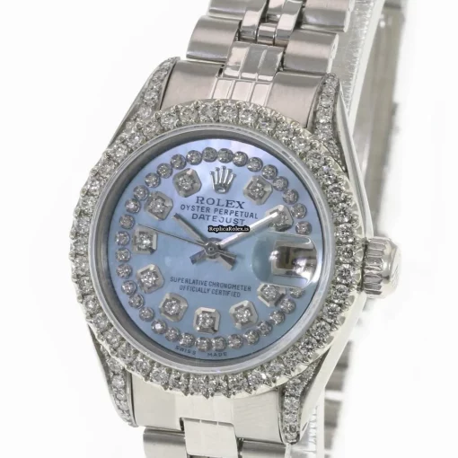 Fabulous Copy Rolex Lady-datejust 69174 Caliber 2135 Automatic Movement 26mm Steel Case Womens Watch - Image 3