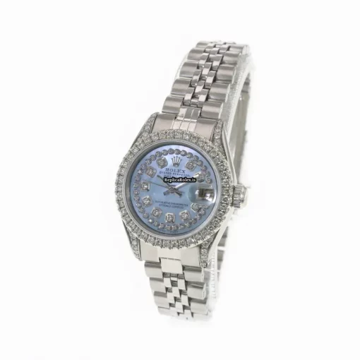 Fabulous Copy Rolex Lady-datejust 69174 Caliber 2135 Automatic Movement 26mm Steel Case Womens Watch - Image 7