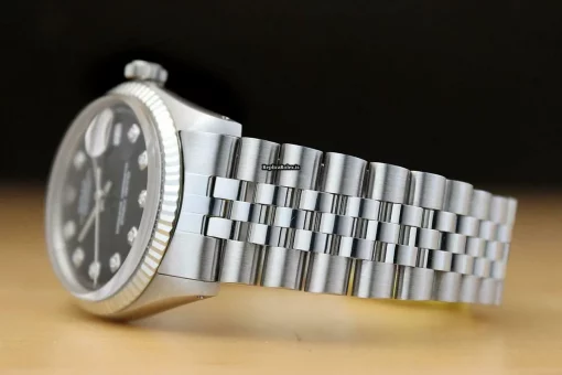 Suitable Fake Rolex Datejust 1601 Caliber 1570 Automatic Movement 36mm Steel Case Mens/unisex Watch - Image 4