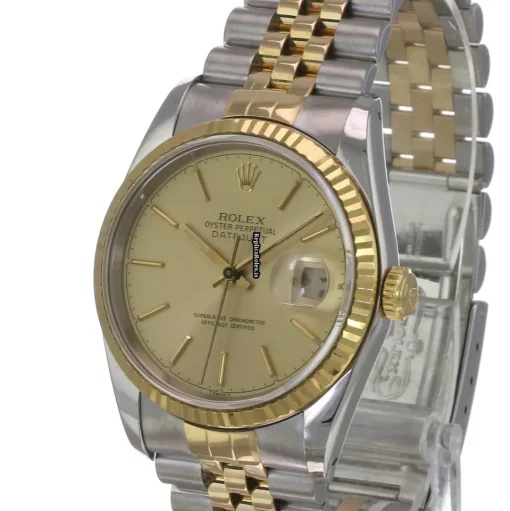 Lovely Replica Rolex Datejust 16233 Caliber 3135 Automatic Movement 36mm Gold/steel Case Mens/unisex Watch - Image 2