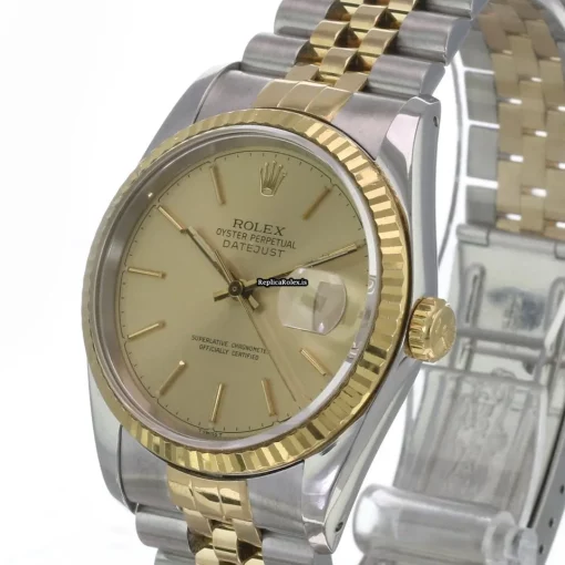 Lovely Replica Rolex Datejust 16233 Caliber 3135 Automatic Movement 36mm Gold/steel Case Mens/unisex Watch - Image 3