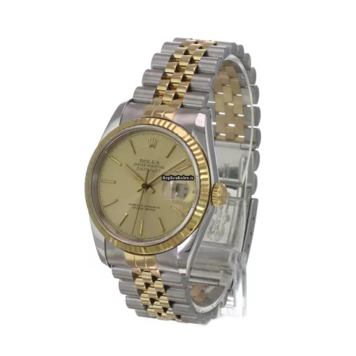 Lovely Replica Rolex Datejust 16233 Caliber 3135 Automatic Movement 36mm Gold/steel Case Mens/unisex Watch - Image 6