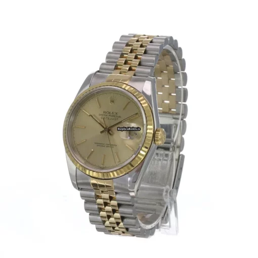 Lovely Replica Rolex Datejust 16233 Caliber 3135 Automatic Movement 36mm Gold/steel Case Mens/unisex Watch - Image 7