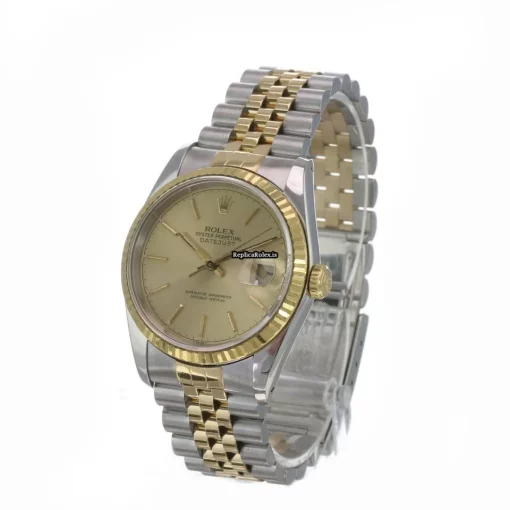 Lovely Replica Rolex Datejust 16233 Caliber 3135 Automatic Movement 36mm Gold/steel Case Mens/unisex Watch - Image 8