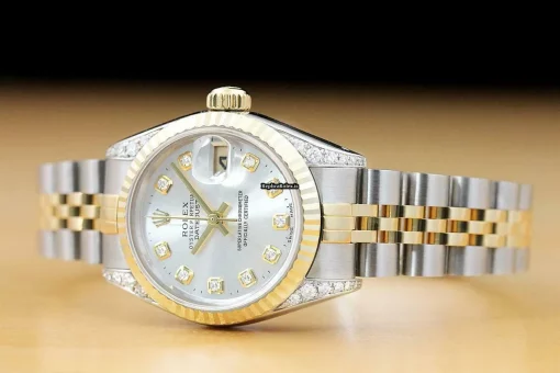 High-end Fake Rolex Lady-datejust 69173 Caliber 2135 Automatic Movement 26mm Steel Case Womens Watch - Image 2