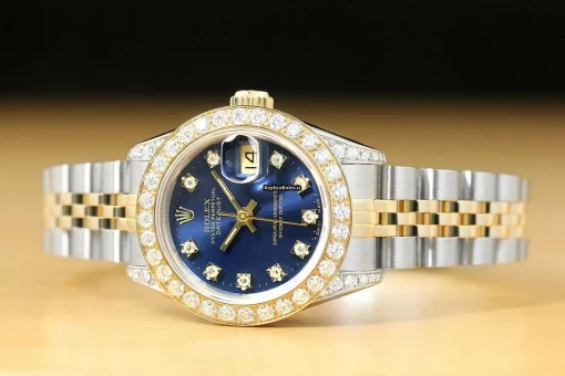 Quality Fake Rolex Lady-datejust 69173 Caliber 2135 Automatic Movement 26mm Steel Case Womens Watch - Image 3