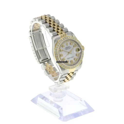 Affordable Replica Rolex Lady-datejust 68273 Caliber 2135 Automatic Movement 31mm Gold/steel Case Womens Watch - Image 10