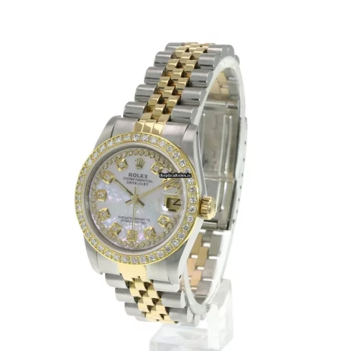 Affordable Replica Rolex Lady-datejust 68273 Caliber 2135 Automatic Movement 31mm Gold/steel Case Womens Watch - Image 2