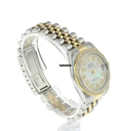 Affordable Replica Rolex Lady-datejust 68273 Caliber 2135 Automatic Movement 31mm Gold/steel Case Womens Watch - Image 6