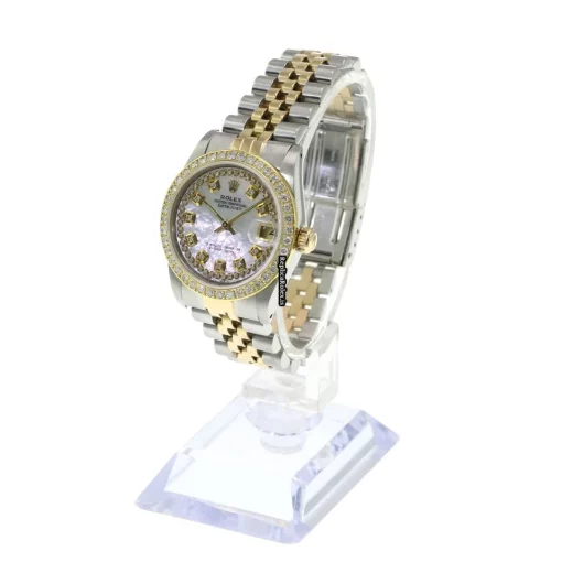 Affordable Replica Rolex Lady-datejust 68273 Caliber 2135 Automatic Movement 31mm Gold/steel Case Womens Watch - Image 7