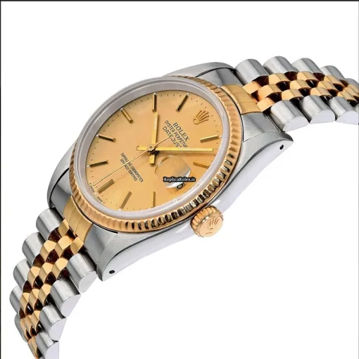 Top Fakes Rolex Datejust Self Winding Automatic 36mm Gold/steel Case Mens/unisex Watch - Image 3