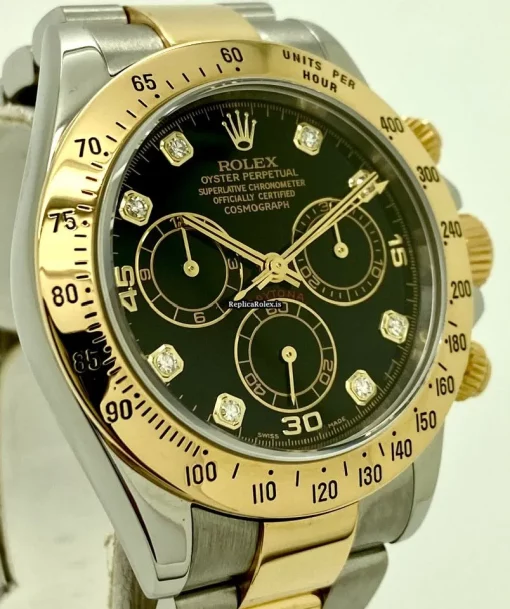 1:1 Replica Rolex Daytona 116523 Caliber 4030 Automatic Movement 40mm Gold/steel Case Mens/unisex Watch - Image 2